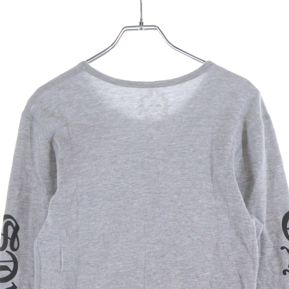CHROME HEARTS(クロムハーツ) Thermal L S アームロゴプリントサーマル ロングスリーブ長袖Tシャツ グレー