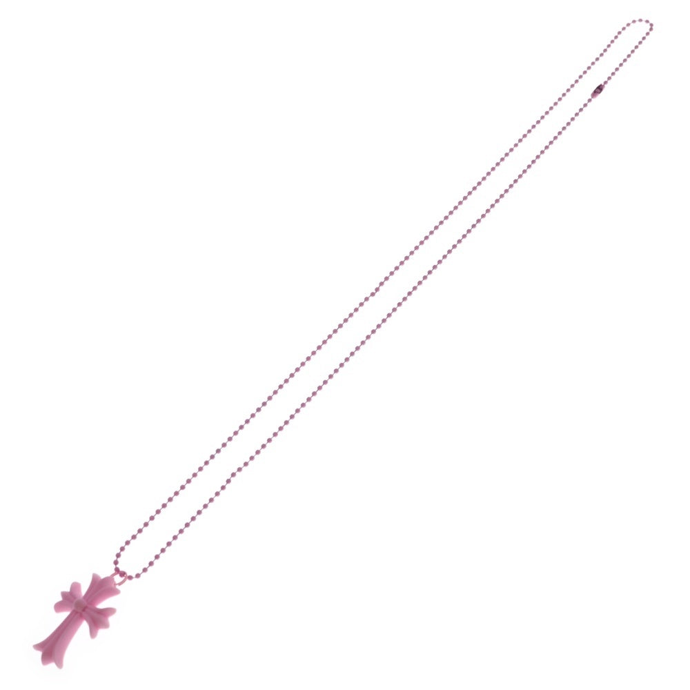 CHROME HEARTS(クロムハーツ) RUBBER CH CRS SML スモールCHクロス ラバーネックレス シリコン BCA306 ピンク
