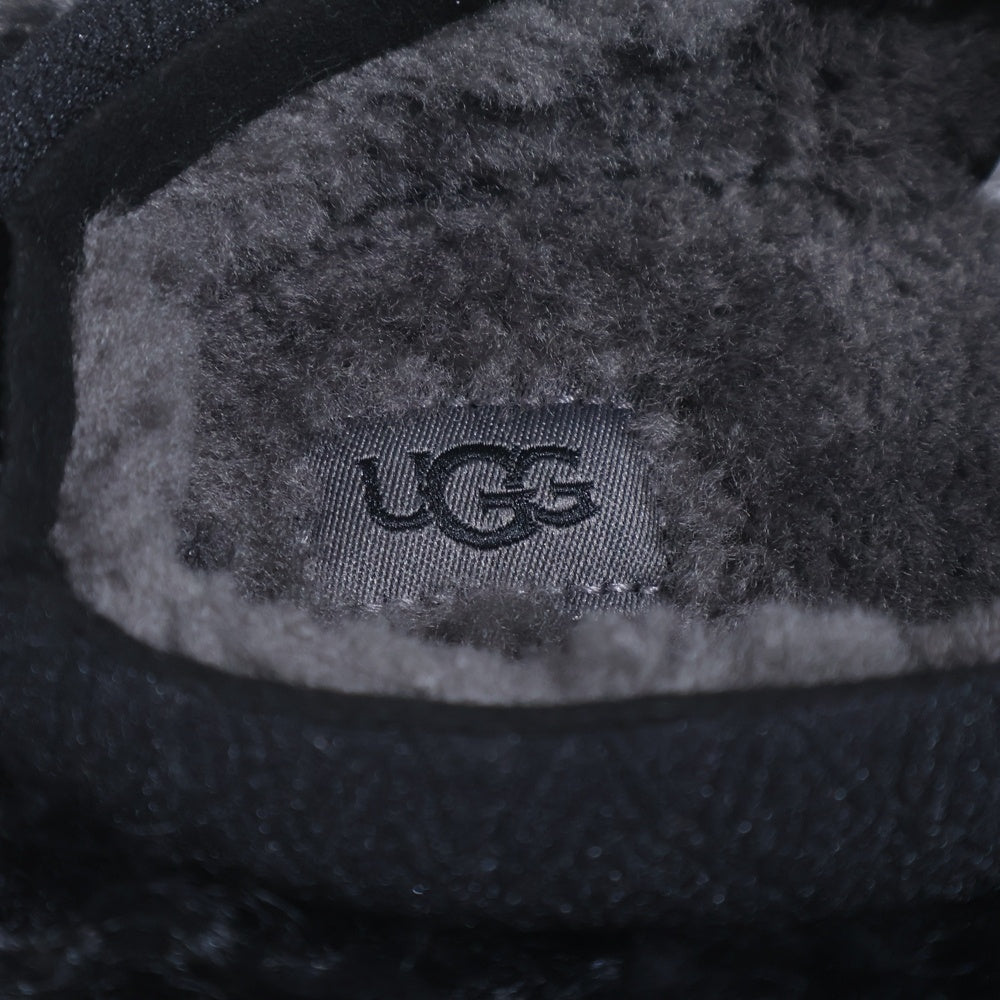 UGG(アグ) ボア ファットシルエット ファーサンダル ブラック レディース