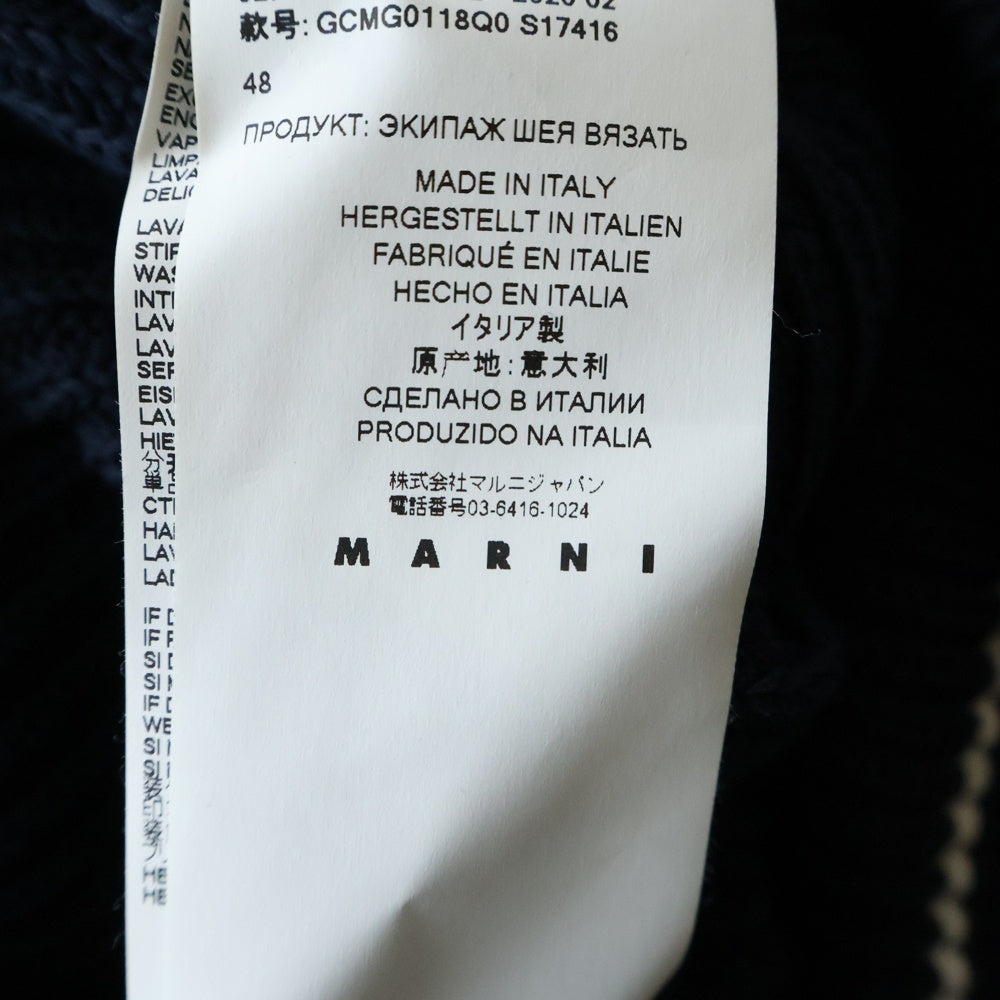 MARNI(マルニ) 20SS ウールニットセーター GCMG0118Q0 ネイビー