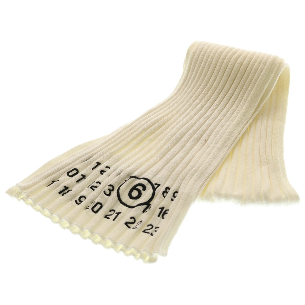 MM6 Maison Margiela(エムエムシックスメゾンマルジェラ) 21SS コットン マフラー S52TE0040 ホワイト レディース