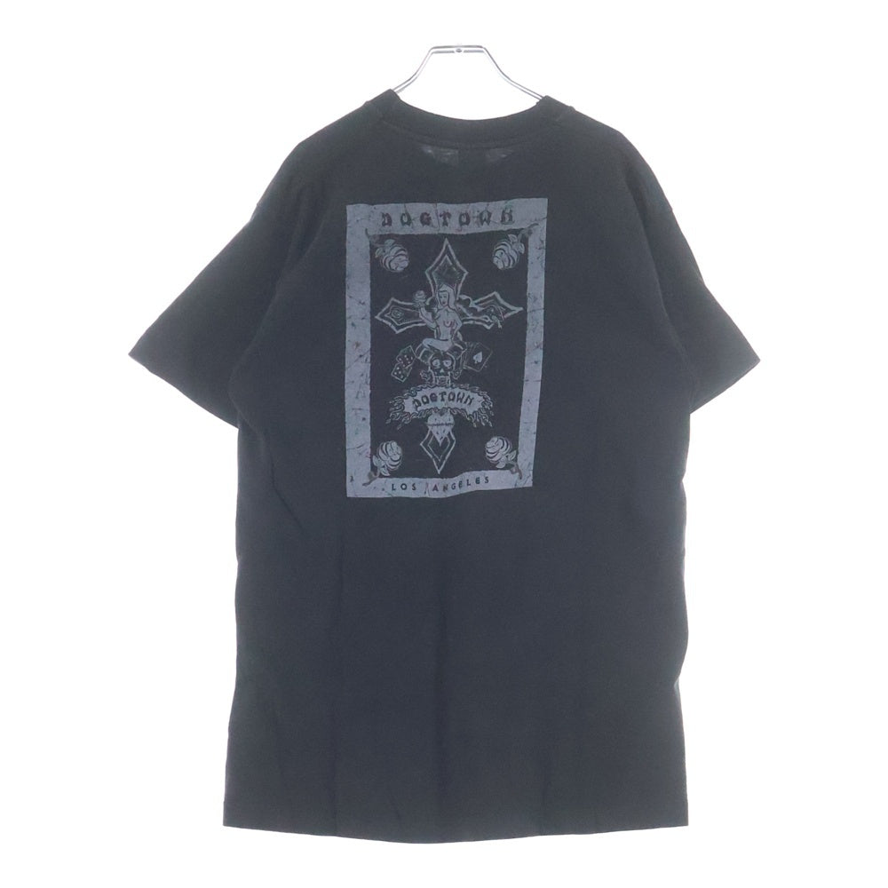 VINTAGE(ヴィンテージ) 90s DOGTOWN ドックタウン 裾袖シングル クルーネックTシャツ ブラック