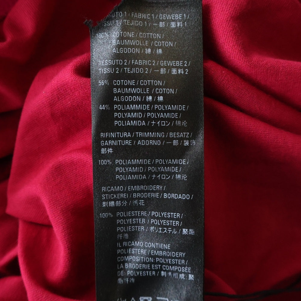 BALENCIAGA(バレンシアガ) Your Logo Here Hooded T-shirt レイヤード カットソーパーカー 578135 レッド/ピンク