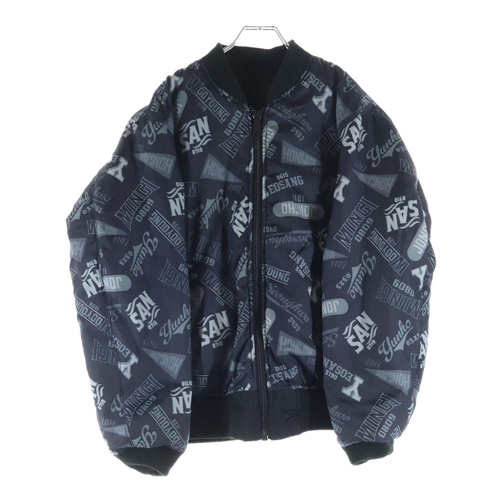 AVIREX(アヴィレックス) × ATEEZ REVERSIBLE MA-1 リバーシブルジャケット 783‐5252047 ブラック