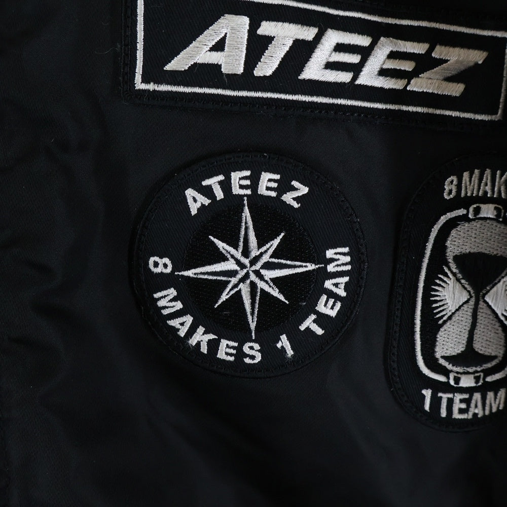 AVIREX(アヴィレックス) × ATEEZ REVERSIBLE MA-1 リバーシブルジャケット 783‐5252047 ブラック