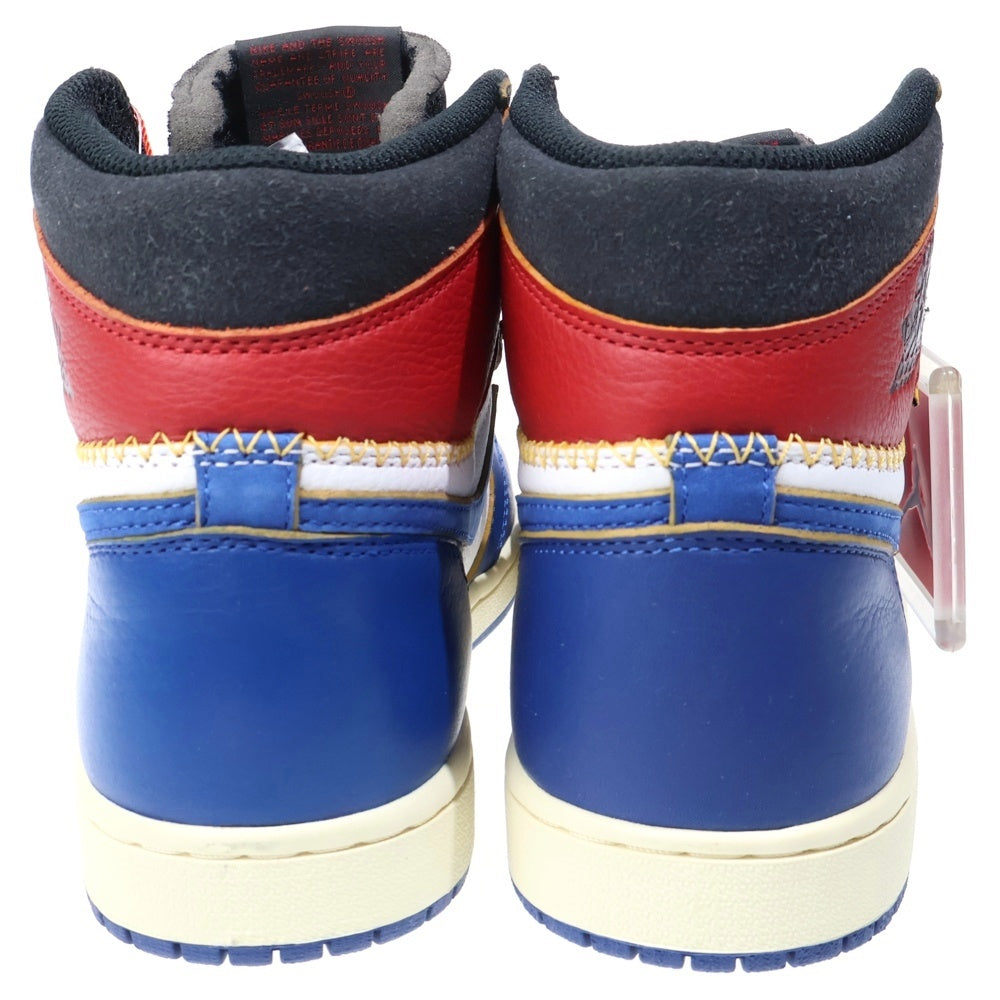 NIKE(ナイキ) ×UNION WMNS AIR JORDAN 1 RETRO HI NRG ユニオン エアジョーダン1 レトロ ハイカットスニーカー BV1300-146 ホワイト/ブルー/レッド US9.5/26cm