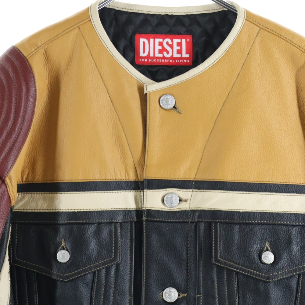 DIESEL(ディーゼル) 25SS L-Coug-20th Leather Jacket 20周年モデル P016510SPCW マルチカラー