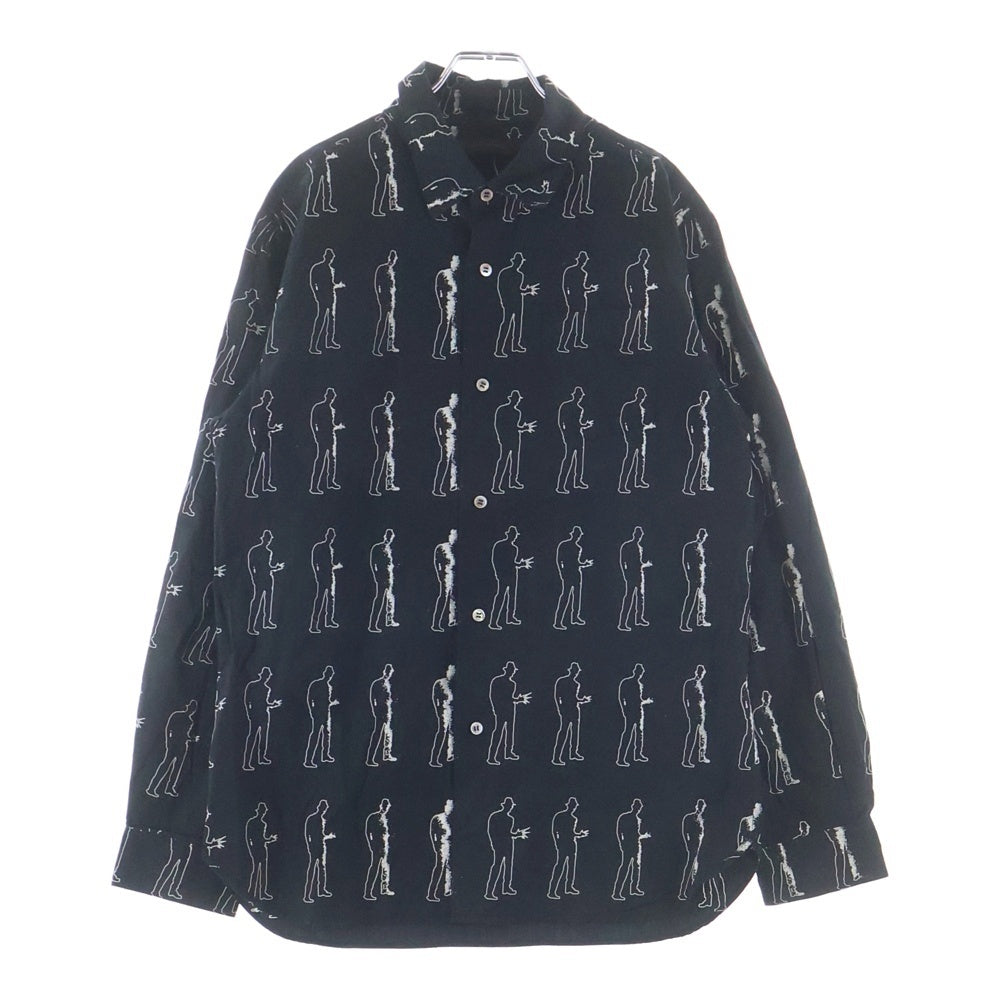 UNDERCOVERISM(アンダーカバイズム) 02AW 魔女期 フレディクルーガーシャツ M252 ブロード ロングスリーブシャツ ブラック