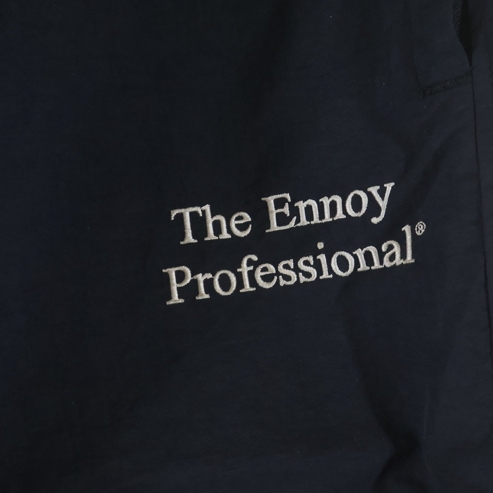The Ennoy Professional(エンノイプロフェッショナル) 21SS Nylon Pant ロゴ白刺繍 ナイロン SS21BRENPT04LV ナイロンパンツ ブラック