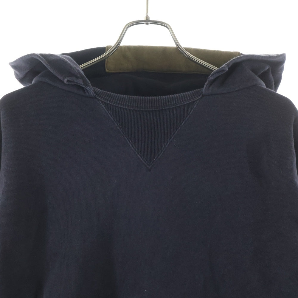 CHAMPION(チャンピオン) ROCHESTER ブロークンフーデッドスウェットシャツ ランタグ復刻 ダメージ加工 後付けパーカー プルオーバーパーカー C3-Q120 グレー
