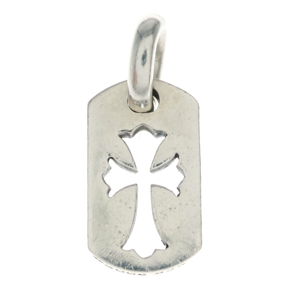 CHROME HEARTS(クロムハーツ) DT TNY CO CRS タイニーカットアウトクロスドッグタグ チャーム ペンダントトップ シルバー BCA252