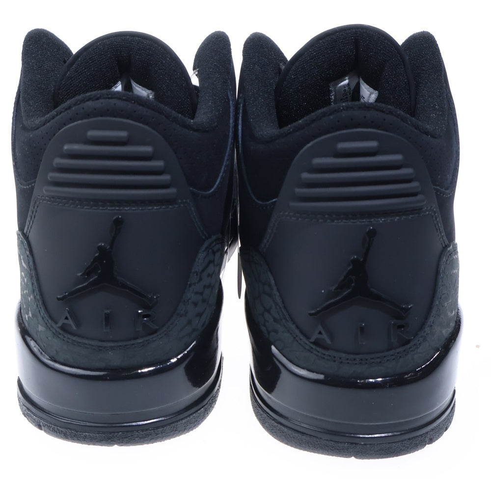 NIKE(ナイキ) Air Jordan 3 Retro Black Cat (2025) エアジョーダン 3 レトロ ブラックキャット ハイカットスニーカー US9.5/27.5cm CT8532-001