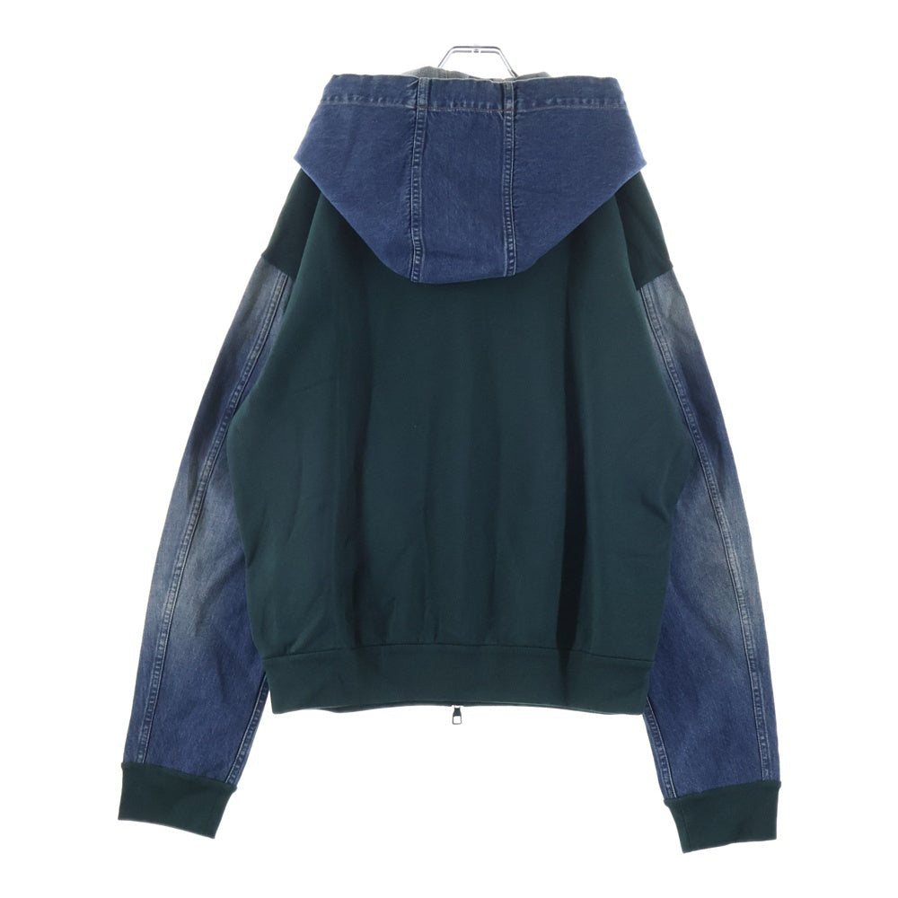 LOUIS VUITTON(ルイヴィトン) 22AW デニム切替ジップアップパーカー フーディ RM222 IHN HNY83W ジップパーカー マルチカラー
