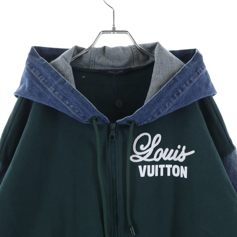 LOUIS VUITTON(ルイヴィトン) 22AW デニム切替ジップアップパーカー フーディ RM222 IHN HNY83W ジップパーカー マルチカラー