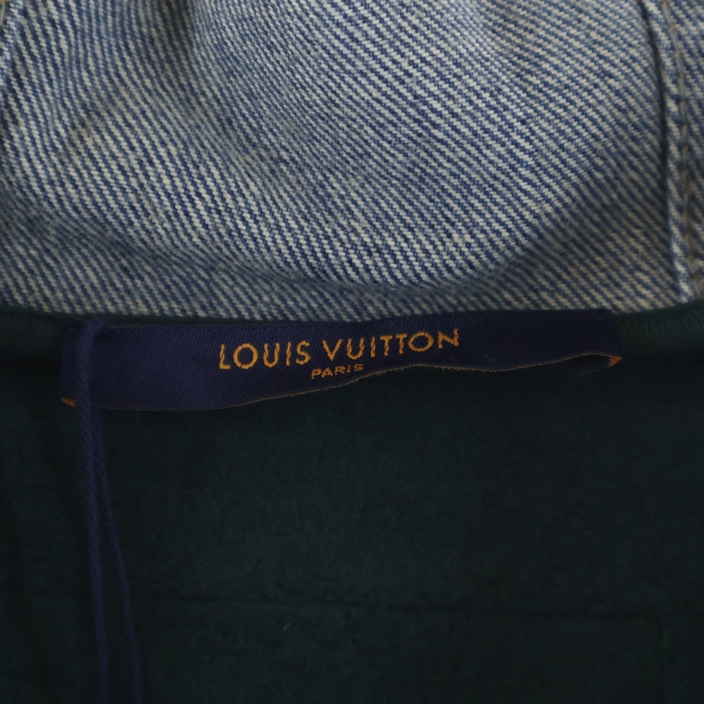 LOUIS VUITTON(ルイヴィトン) 22AW デニム切替ジップアップパーカー フーディ RM222 IHN HNY83W ジップパーカー マルチカラー