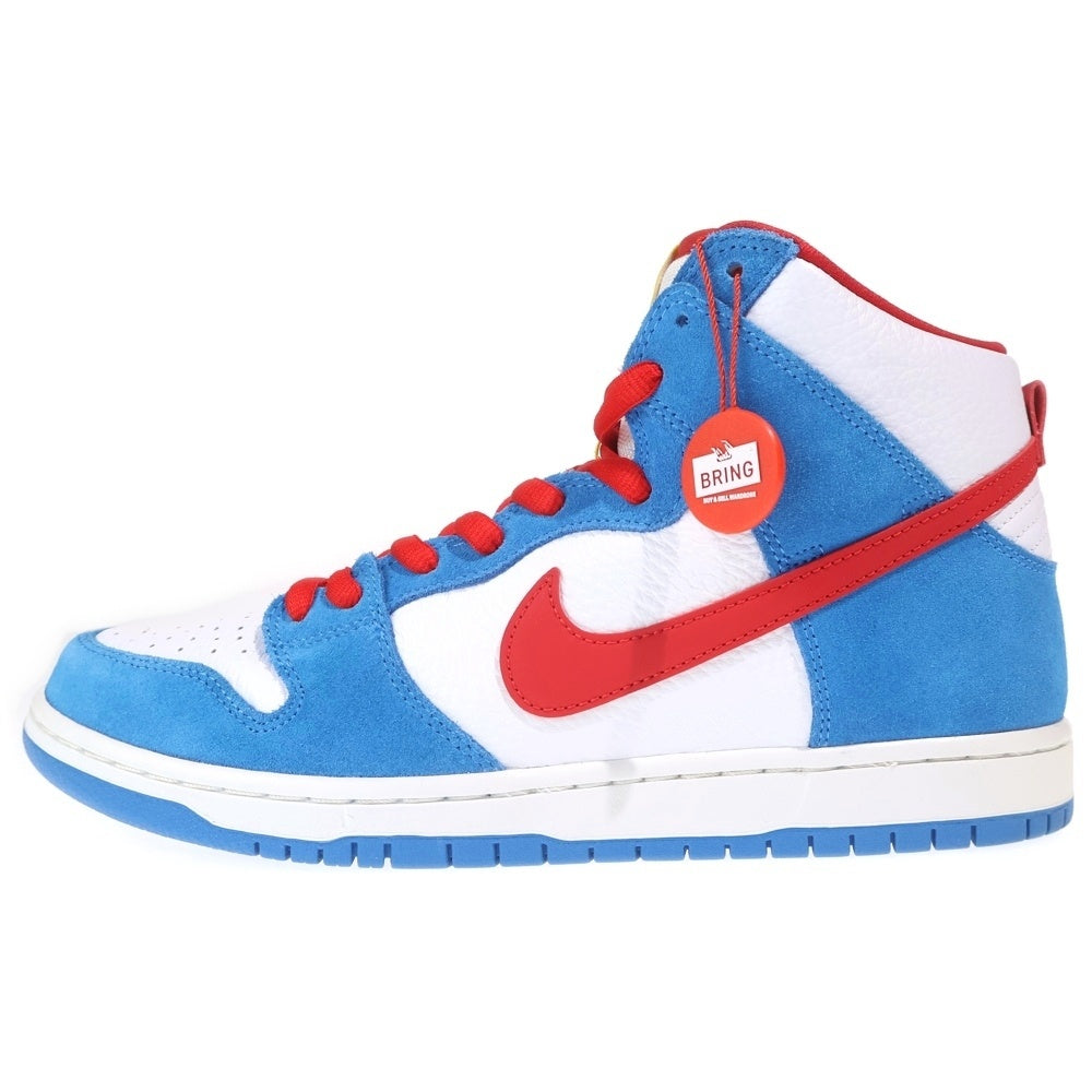 NIKE(ナイキ) Dunk High Doraemon ダンクハイ ドラえもん CI2692-400 US10.5/28.5cm ハイカットスニーカー ブルー