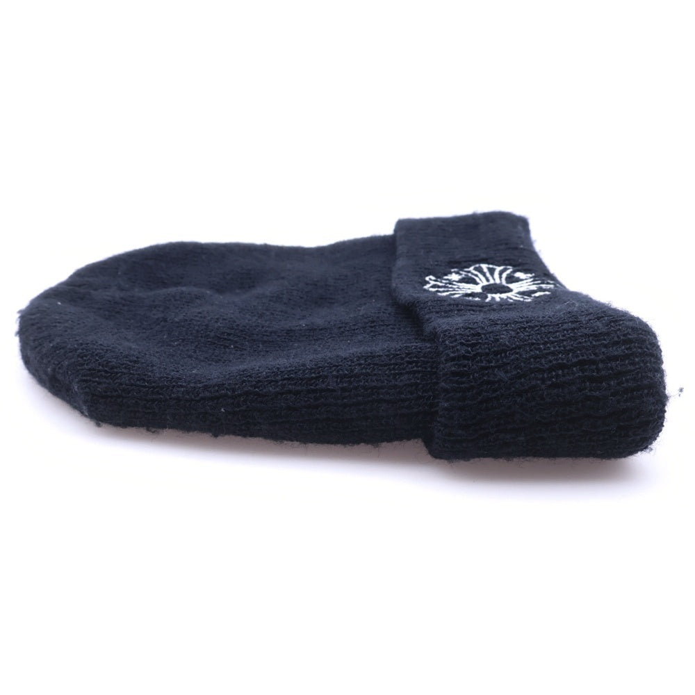CHROME HEARTS(クロムハーツ) WOOL WATCH CAP FUCK YOU ウールワッチキャップ CHプラスファッキュー刺繍ビーニー帽子 ブラック