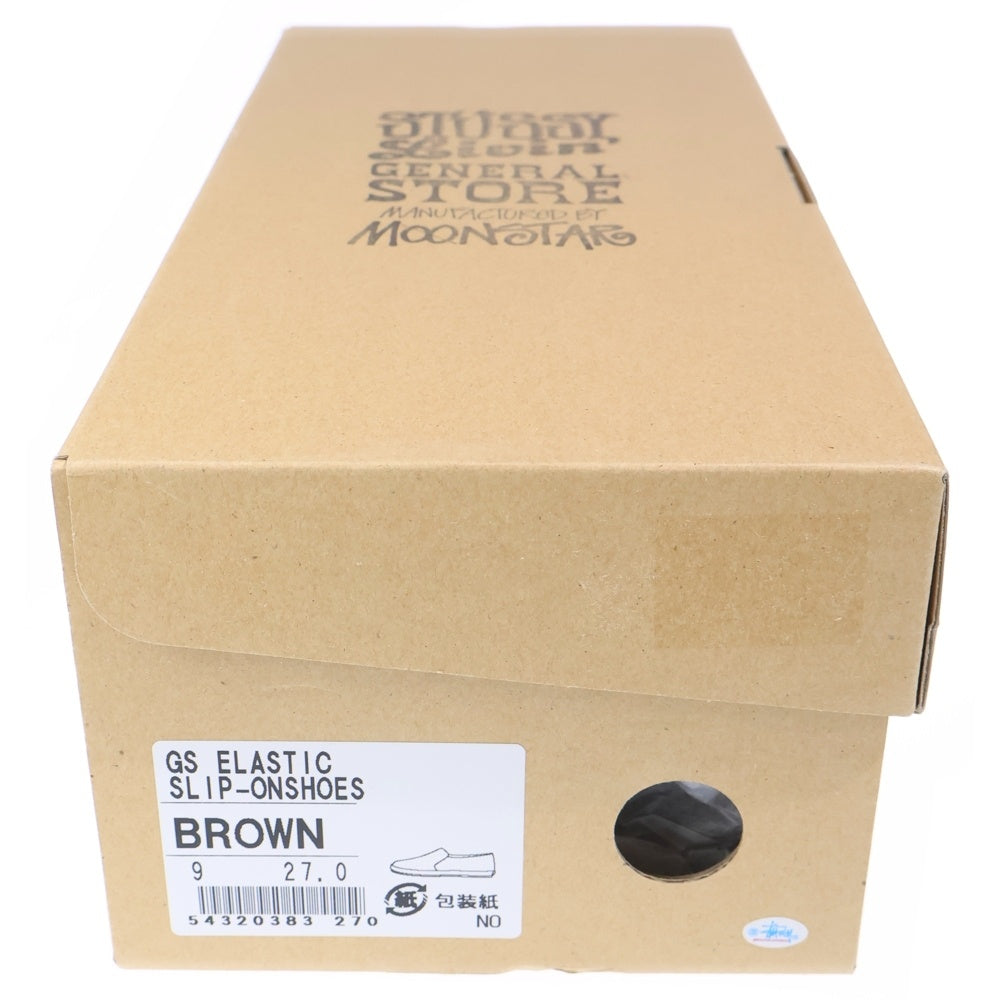 STUSSY(ステューシー) ×moonstar SLIP-ONSHOES ムーンスター スリップオンシューズ ネイビー