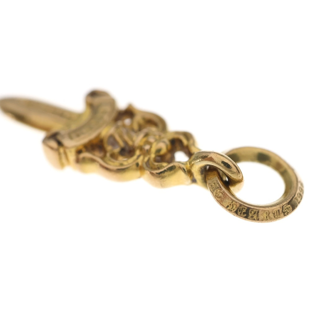 CHROME HEARTS(クロムハーツ) 22K #5 DAGGER CHARM ダガーチャーム ペンダントトップ ゴールド
