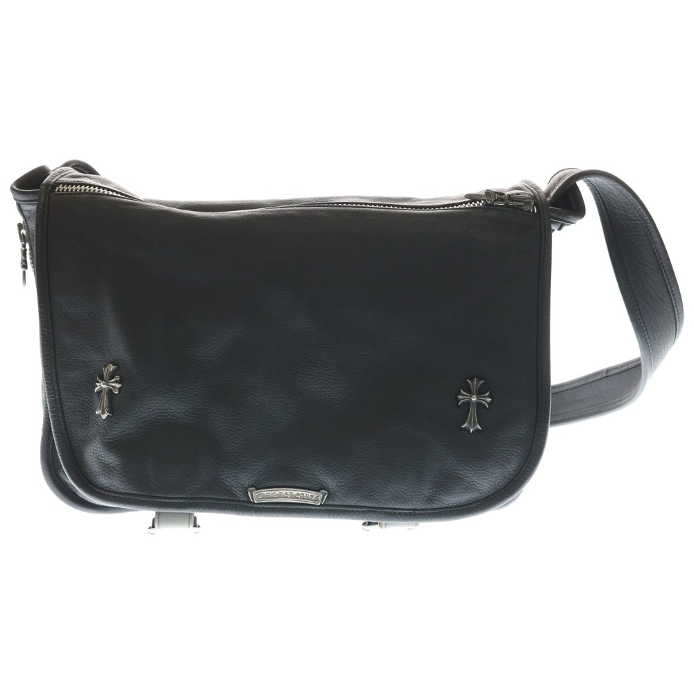 CHROME HEARTS(クロムハーツ) Gunslinger Messenger Bag スモールCHクロス ガンスリンガー メッセンジャーバッグ ブラック