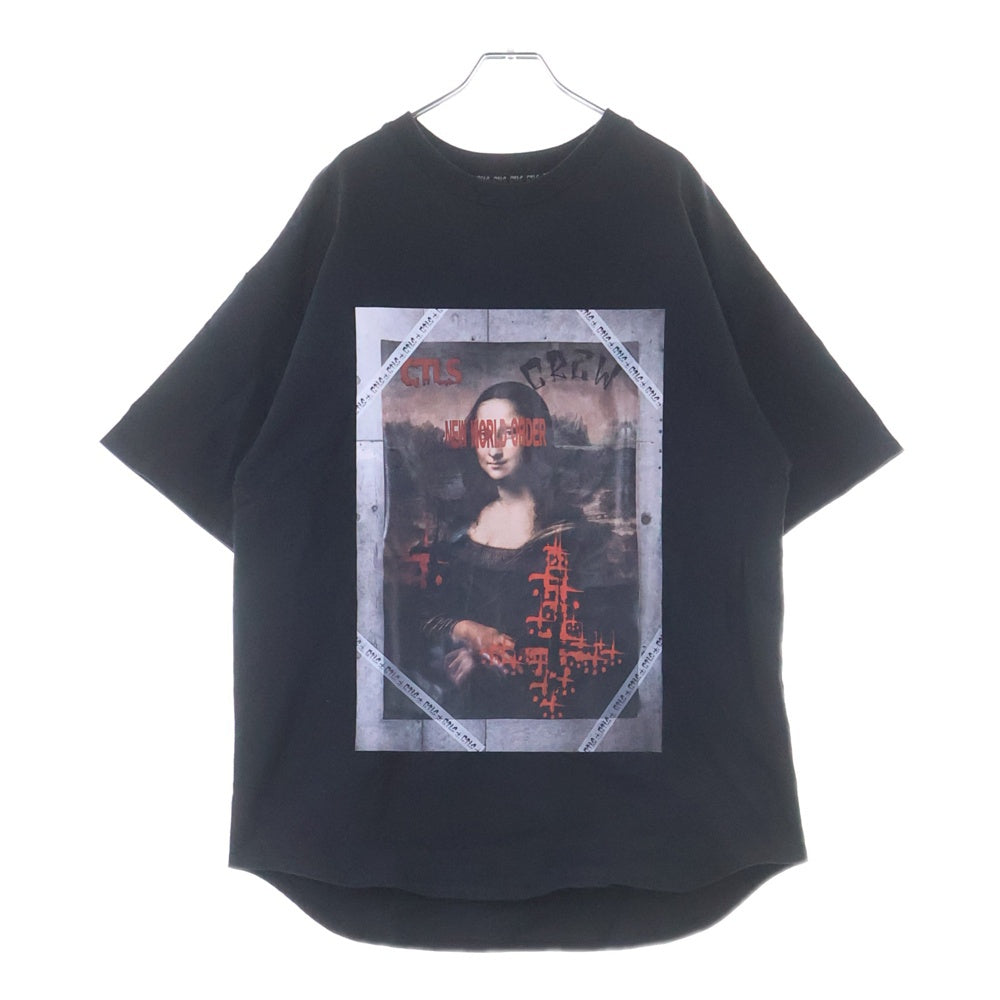 cvtvlist(カタリスト) Mona Lisa Tee モナリザ New World Order クルーネックTシャツ 2101090307 ブラック