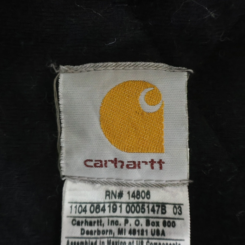 CARHARTT(カーハート) 00s サンタフェ バック企業ワッペン RUSSO DEVELOPMENT キルティングライニング J14 MDT L-R ダックジャケット ネイビー