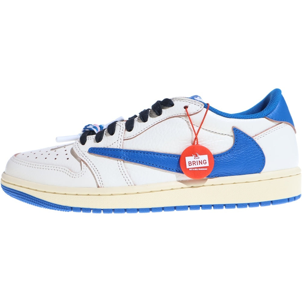 NIKE(ナイキ) ×Travis Scott×fragment design Air Jordan 1 Low OG Sail/Military Blue トラヴィススコット フラグメントデザイン エアジョーダン1 27.5cm DM7866-104