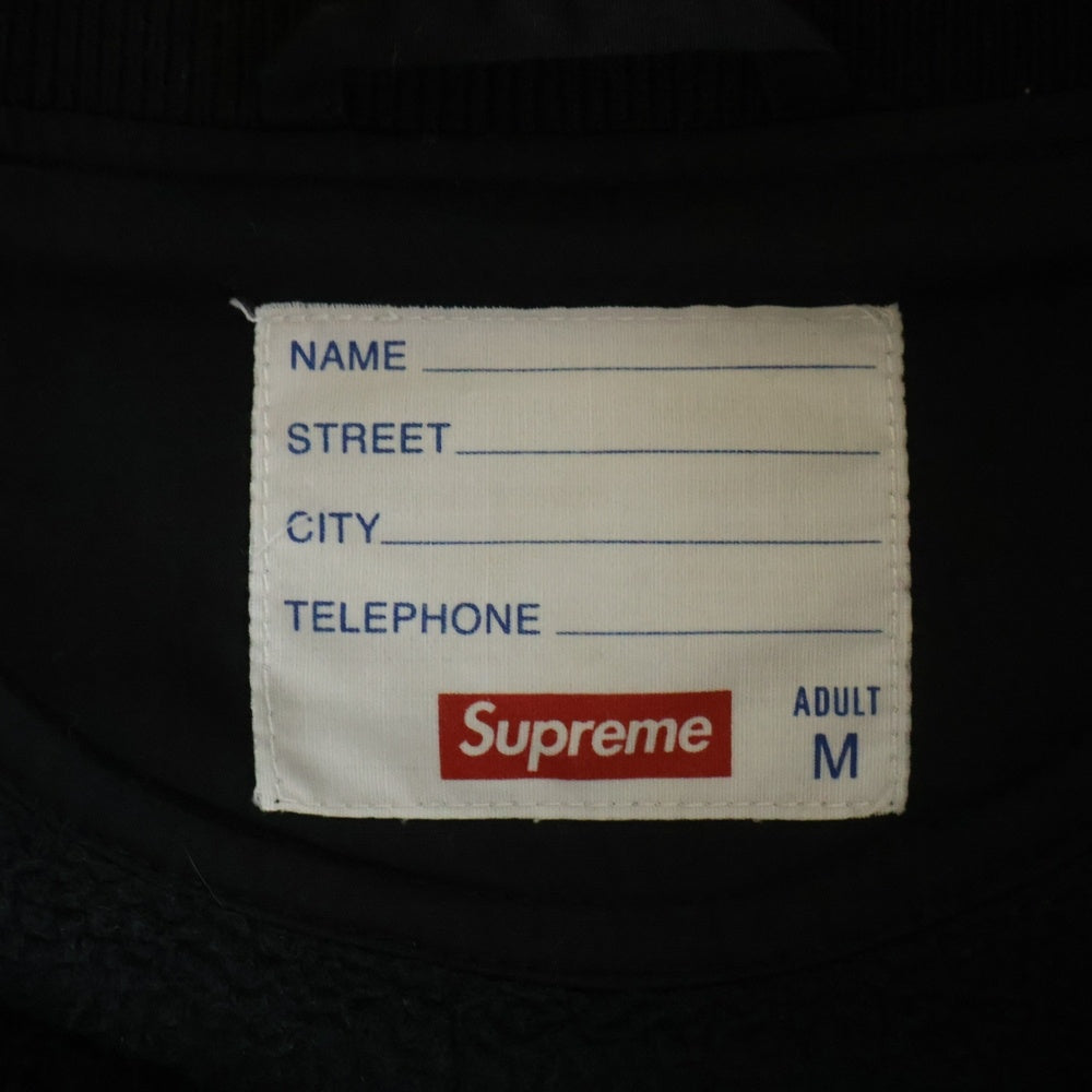 SUPREME(シュプリーム) 14AW Polartec Varsity Jacket バックロゴ フリース スタジャン ブラック