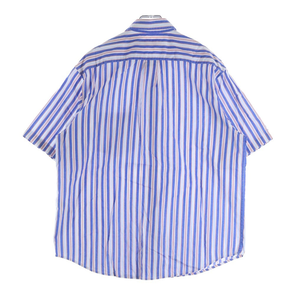 SUPREME(シュプリーム) 24SS Loose Fit Multi Stripe S/S Shirt ルーズフィットマルチストライプシャツ 半袖シャツ ストライプ ブルー