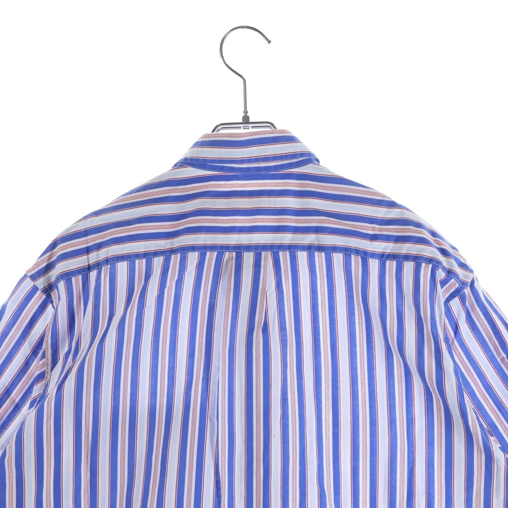 SUPREME(シュプリーム) 24SS Loose Fit Multi Stripe S/S Shirt ルーズフィットマルチストライプシャツ 半袖シャツ ストライプ ブルー