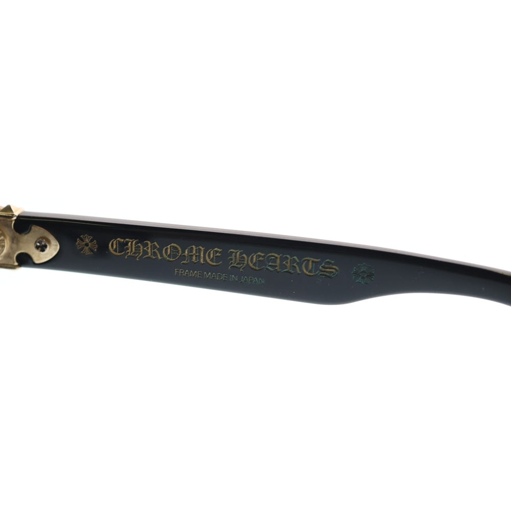 CHROME HEARTS(クロムハーツ) CHプラステンプルウェリントンサングラス SITONIT 56□‐151 BK-18KGP ブラック/ゴールド