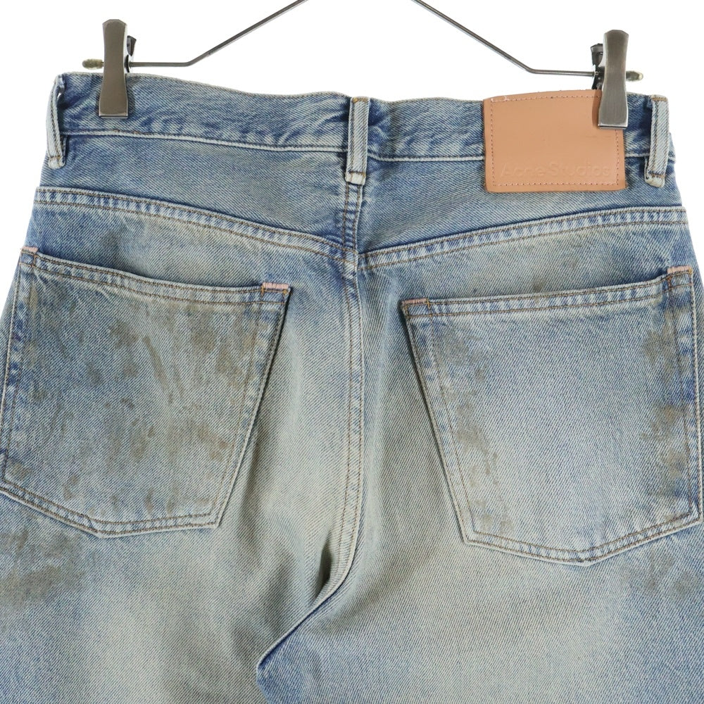 Acne Studios(アクネ ストゥディオズ) 2021M PENICILLIN ペニシリン ダメージデザイン ルーズフィット ボタンフライ デニムパンツ ジーンズ インディゴ B00403
