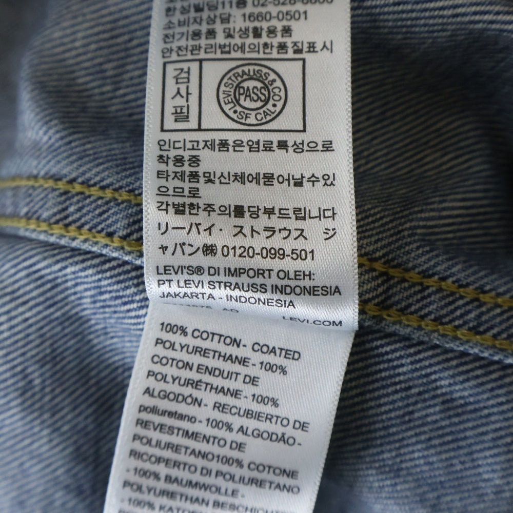 Levi's(リーバイス) 26SS ×BIOTOP ビオトープ TYPE 1 TRUCKER BLACK COATING 1st ファースト シンチバック コーティング Gジャン ブラック