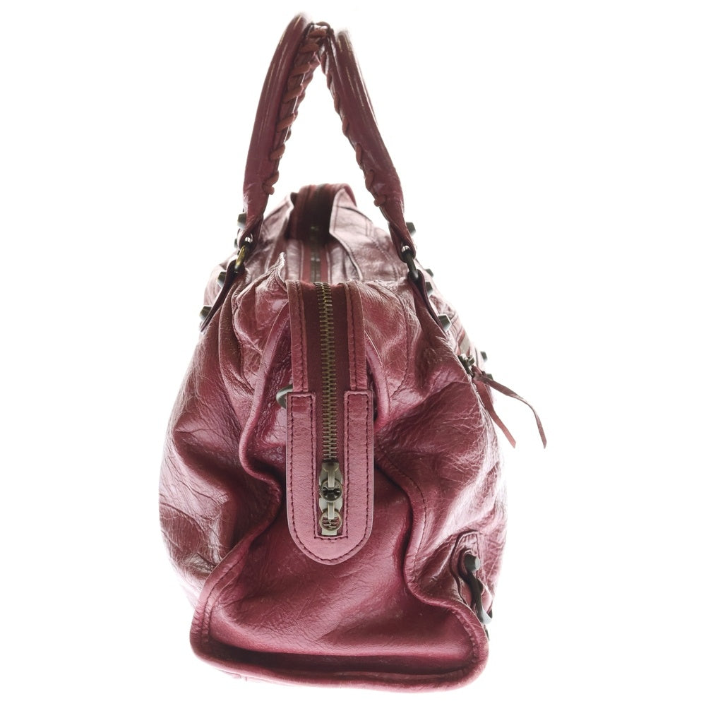 BALENCIAGA(バレンシアガ) ザ・シティ ハンドバック ラムレザー 115748 ピンク レディース