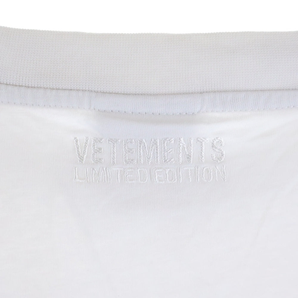 VETEMENTS(ヴェトモン) 21AW ICONIC VETEMENTS LOGO クルーネック Tシャツ UA52TR240W ホワイト