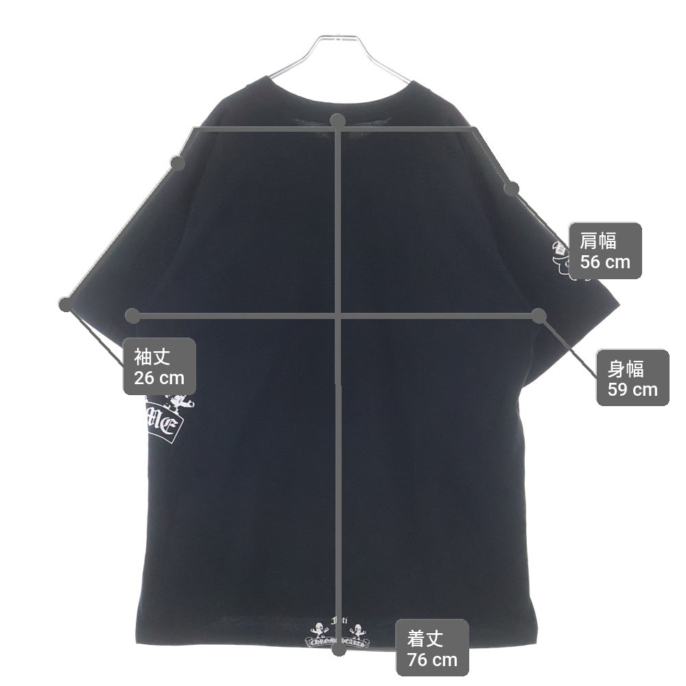 CHROME HEARTS(クロムハーツ) OLD FOTI TEE フォティプリント Tバー 半袖Tシャツ ブラック
