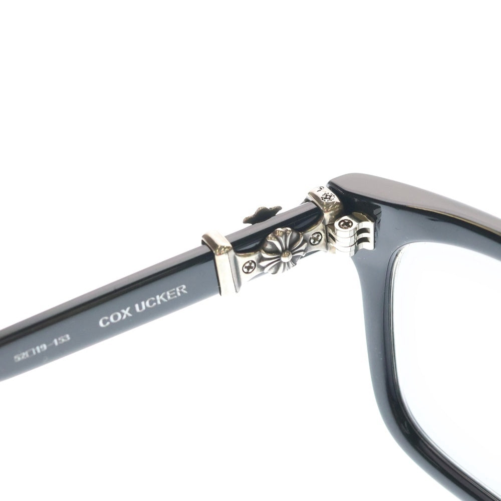 CHROME HEARTS(クロムハーツ) COX UCKER CHクロステンプル ウェリントンフレーム サングラス アイウェア メガネ ブラック/シルバー