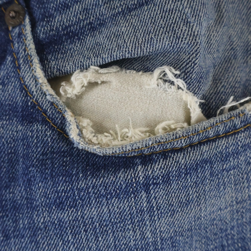 Levi's(リーバイス) 70s BIG後期 平行ステッチ 通常R ボタン裏6 501 ストレートデニム インディゴ