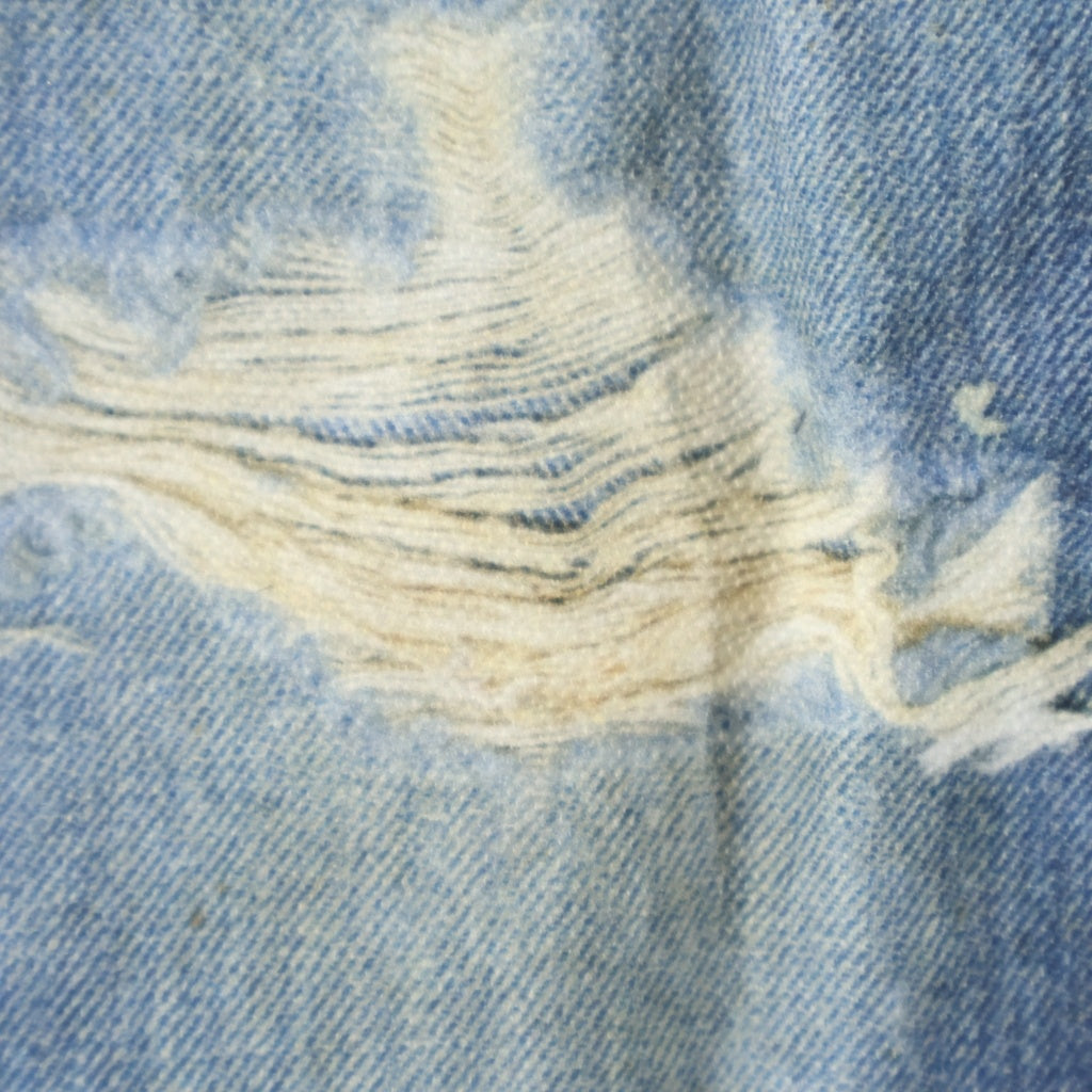 Acne Studios(アクネ ストゥディオズ) 1981 U TLO SKELETON DENIM トロンプルイユ 転写プリント ストレートデニムパンツ CK0140 インディゴ