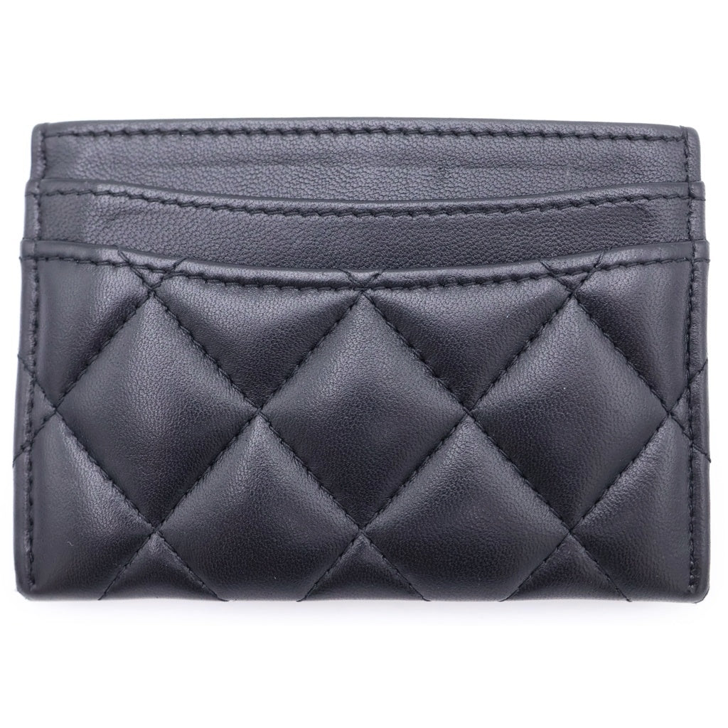 CHANEL(シャネル) マトラッセ ラムスキンカードケース AP0213 ブラック レディース