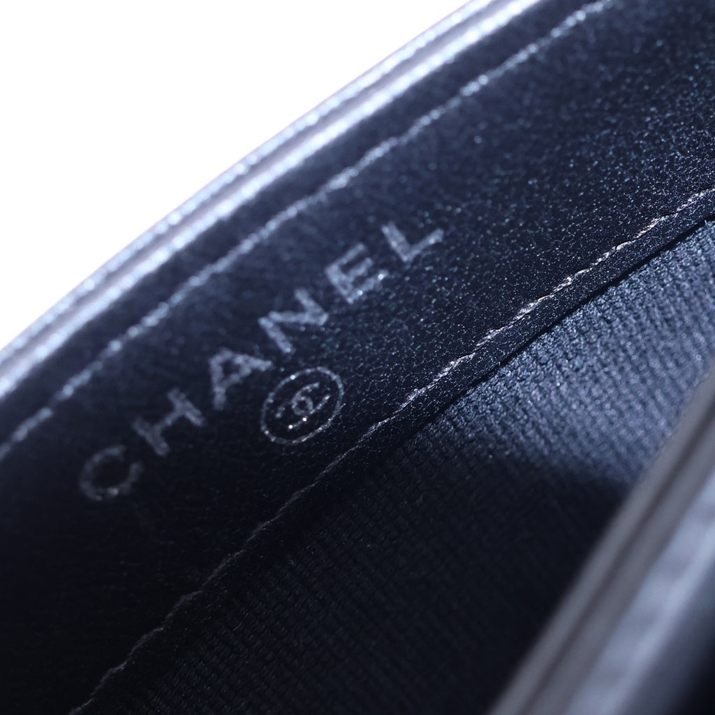 CHANEL(シャネル) マトラッセ ラムスキンカードケース AP0213 ブラック レディース