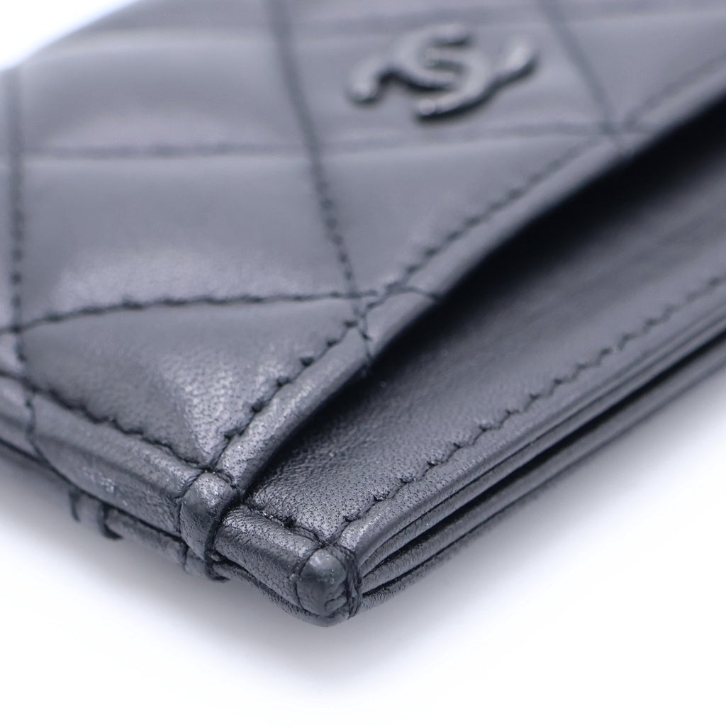 CHANEL(シャネル) マトラッセ ラムスキンカードケース AP0213 ブラック レディース