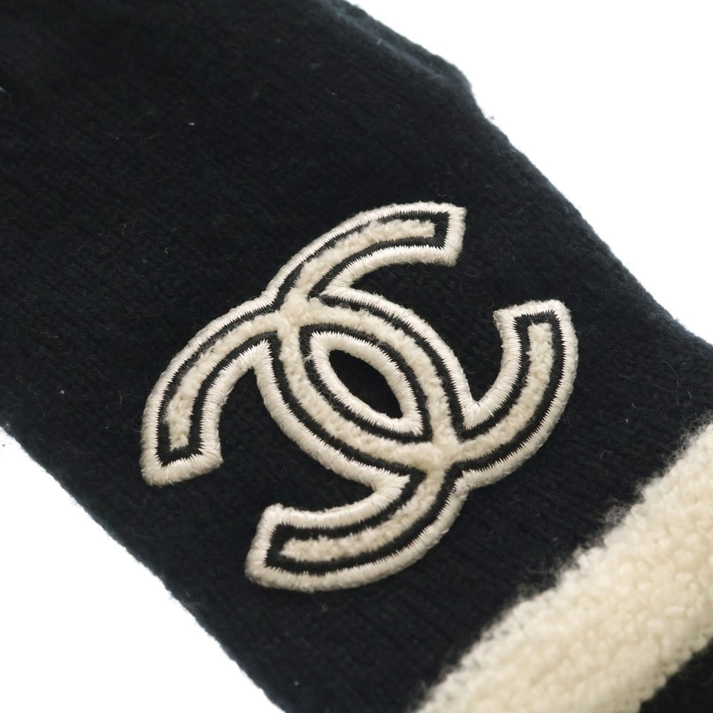 CHANEL(シャネル) ココマーク カシミア グローブ 手袋 ブラック レディース