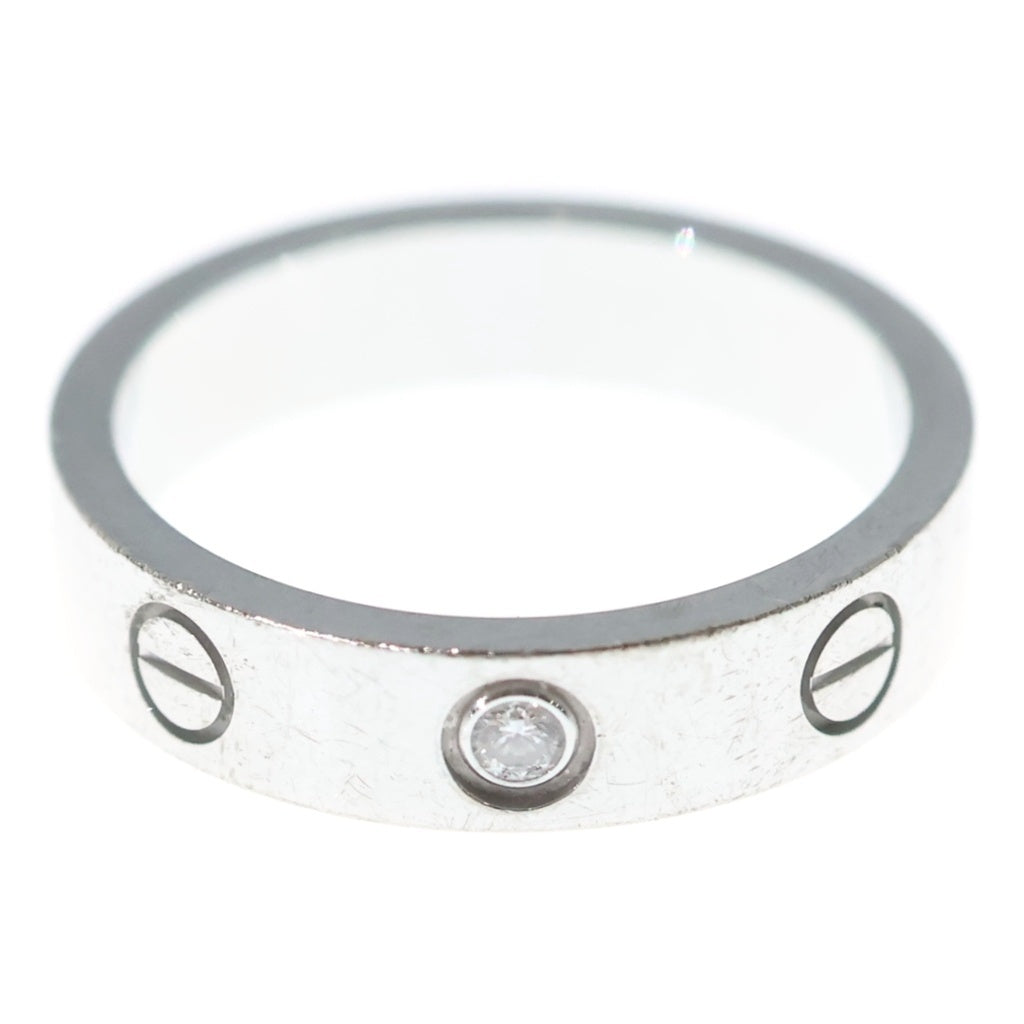 Cartier(カルティエ) K18 WG 1Pダイヤ ラブリング ホワイトゴールド レディース