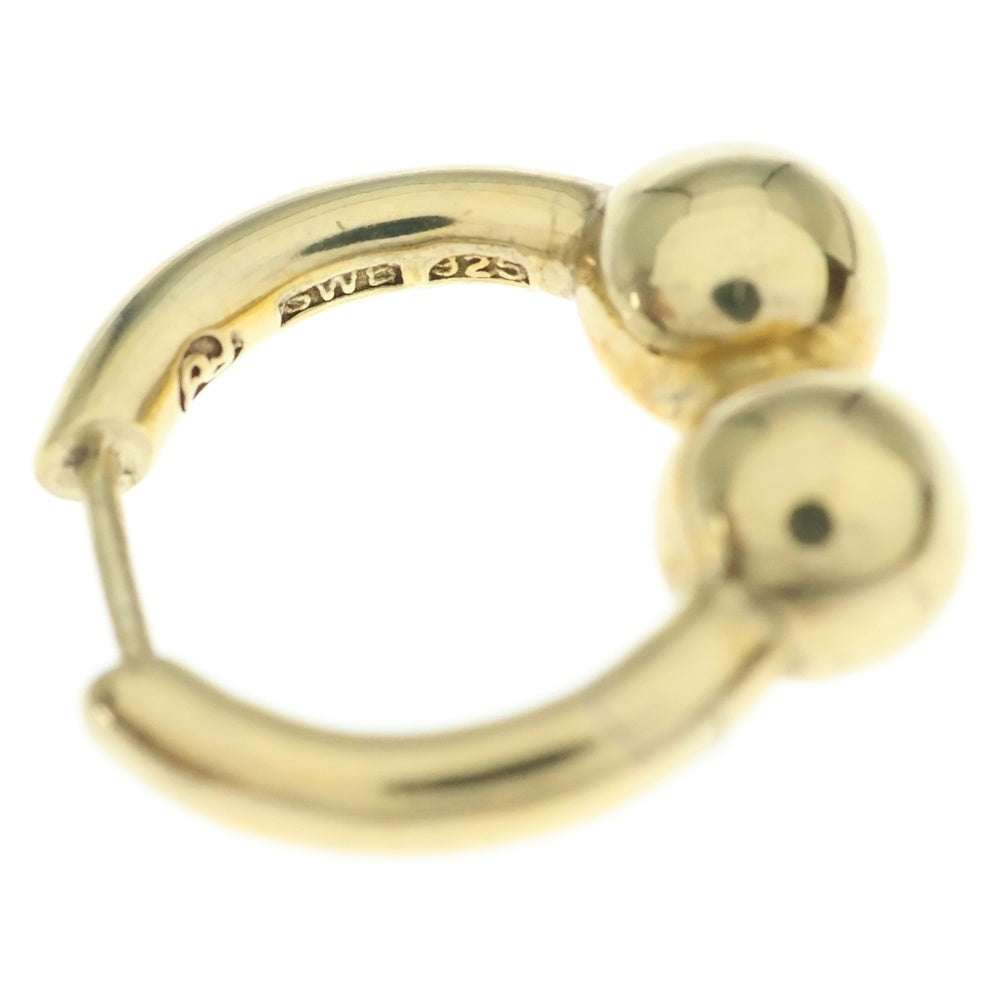 NO BRAND(ノーブランド) All Blues オールブルー W Pearl pierced ダブルパール ピアス ゴールド レディース