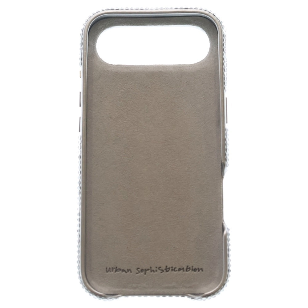NO BRAND(ノーブランド) urban sorhistication アーバンソフィスティケーション スパンコール iPhone 17 Air アイフォンケース シルバー レディース