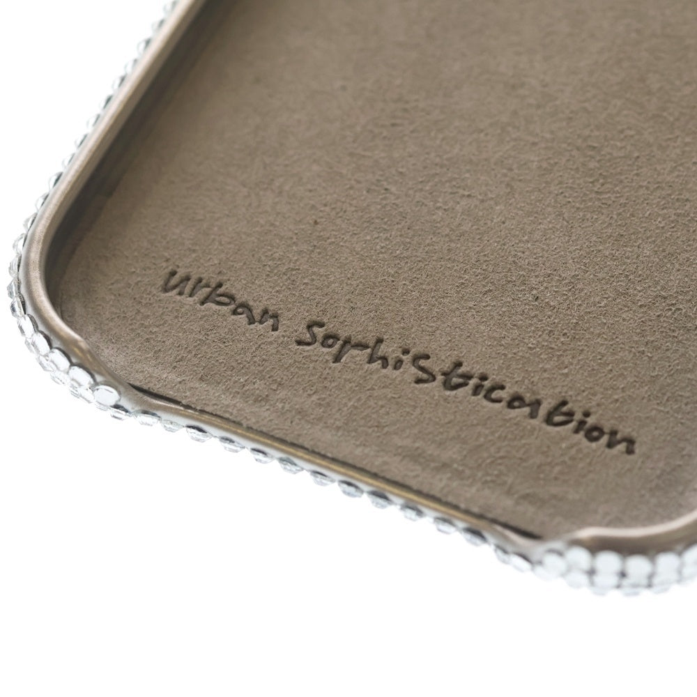 NO BRAND(ノーブランド) urban sorhistication アーバンソフィスティケーション スパンコール iPhone 17 Air アイフォンケース シルバー レディース