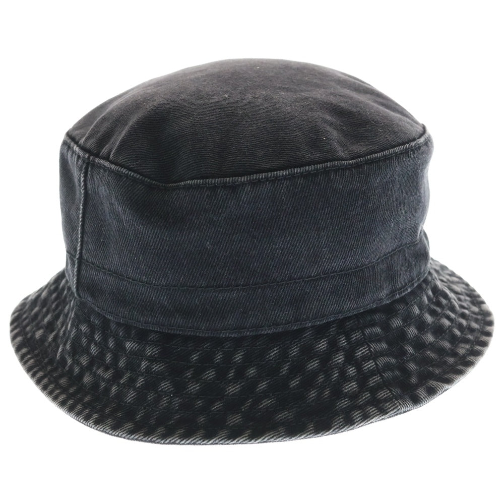 CHANEL(シャネル) ココマーク ウォッシュ加工 デニムバケットハット ブラック