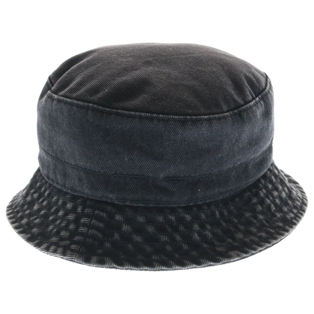 CHANEL(シャネル) ココマーク ウォッシュ加工 デニムバケットハット ブラック
