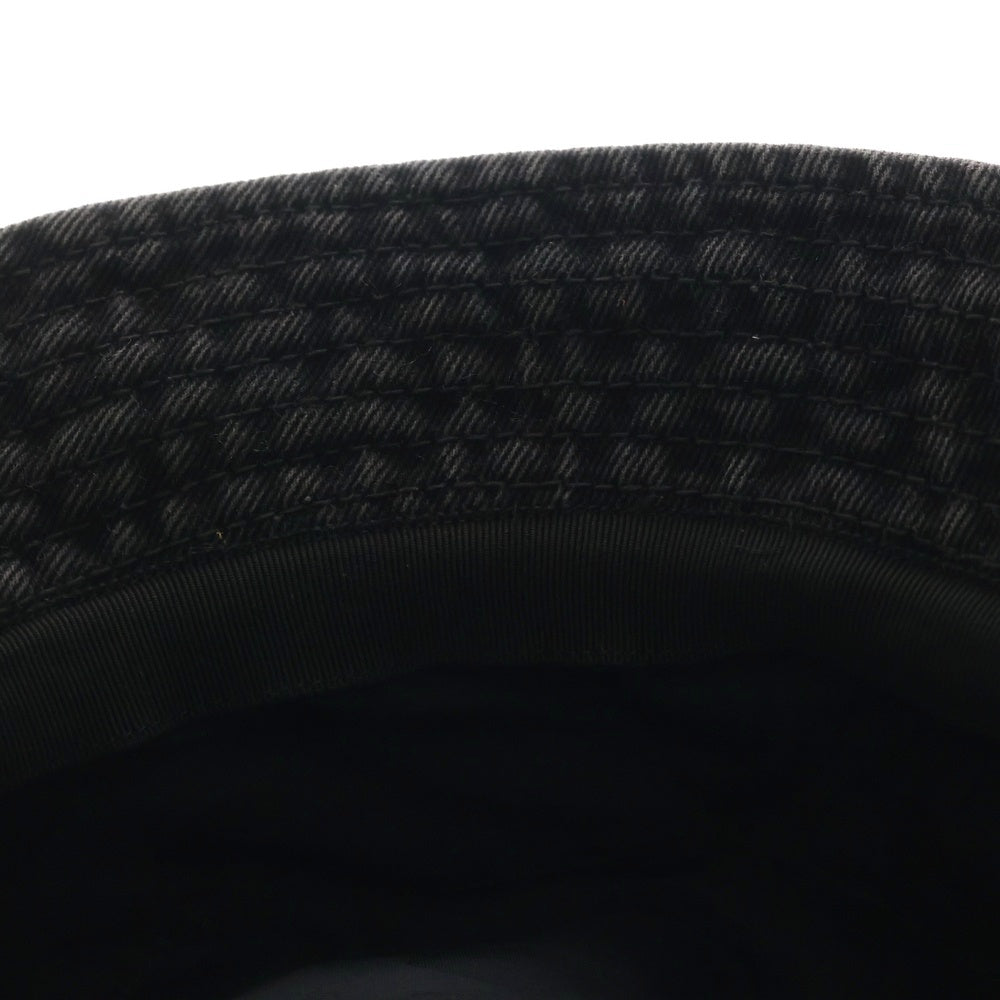 CHANEL(シャネル) ココマーク ウォッシュ加工 デニムバケットハット ブラック